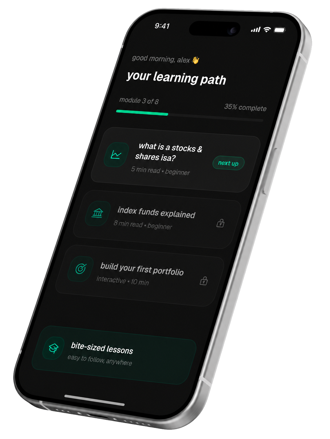 flourish app — your learning path